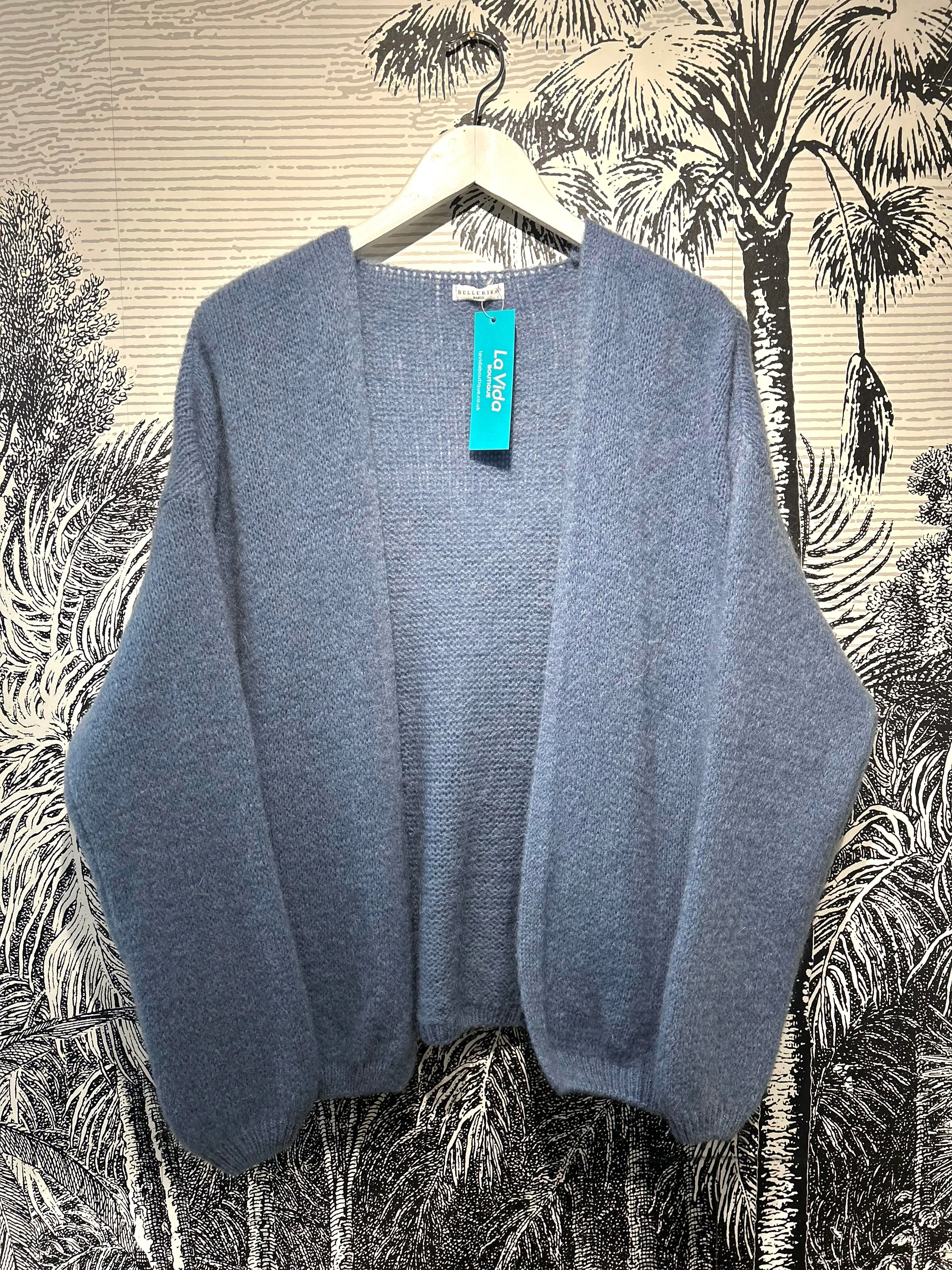 Macie Mohair Mix Open Front Cardigan