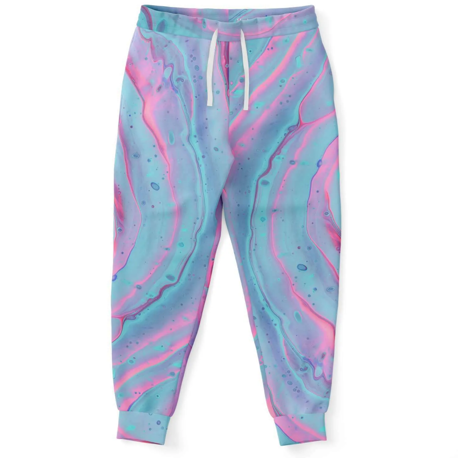 Marshmallow Marbled Unisex Fleece Joggers