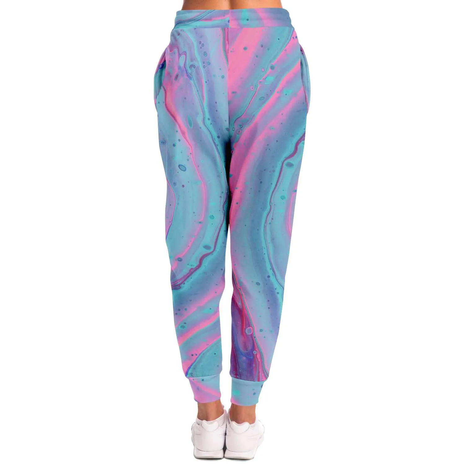 Marshmallow Marbled Unisex Fleece Joggers