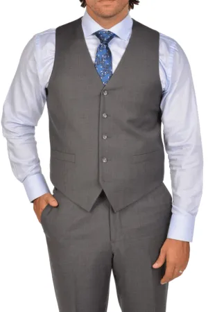 Medium Grey Luxurious Italian Wool Collection Vest