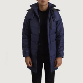 Moore Blue Hooded Parka