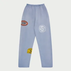 Off Road Raw Edge Sweatpants (Dusty Blue)