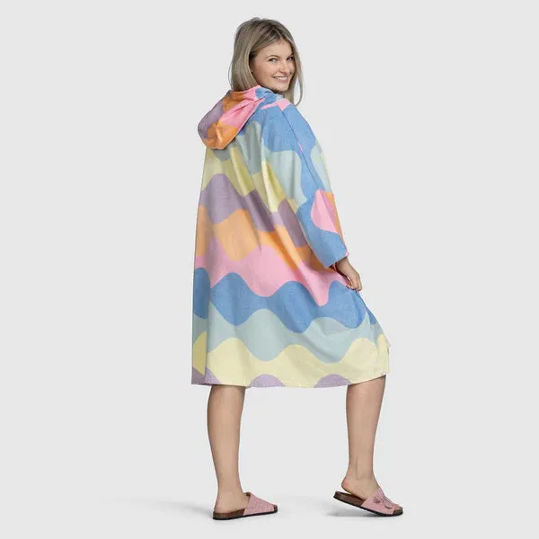 Pastel Wave Poncho Towel Oodie ™