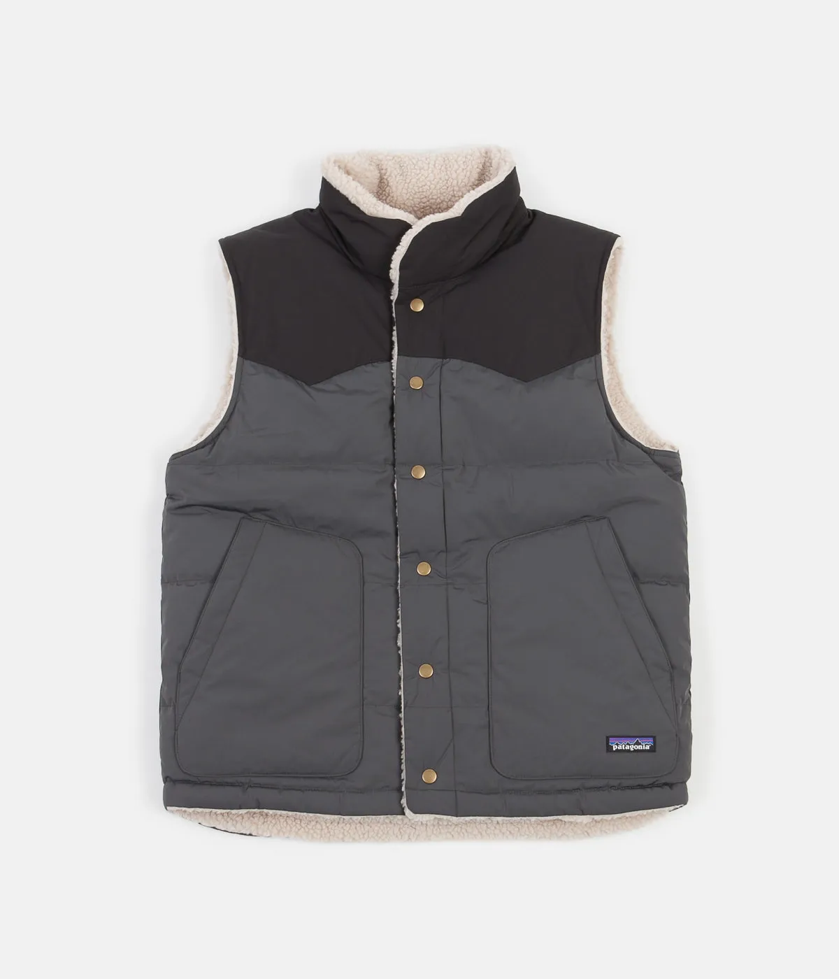 Patagonia Reversible Bivy Down Vest - Forge Grey