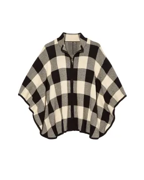 Patty Poncho | Black / Ivory