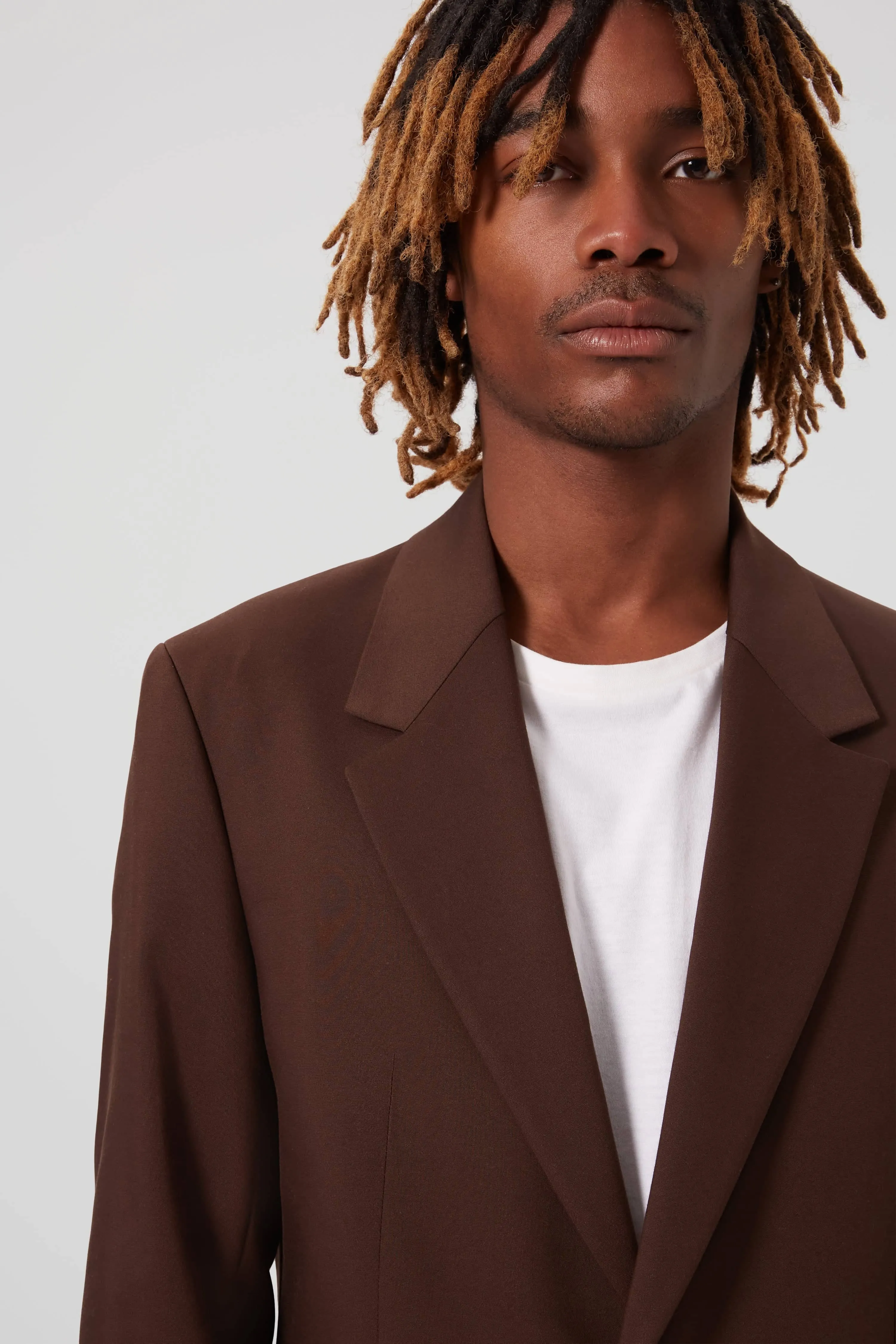 Pierre Oversized Brown Cotton Jacket - ARCHIVE