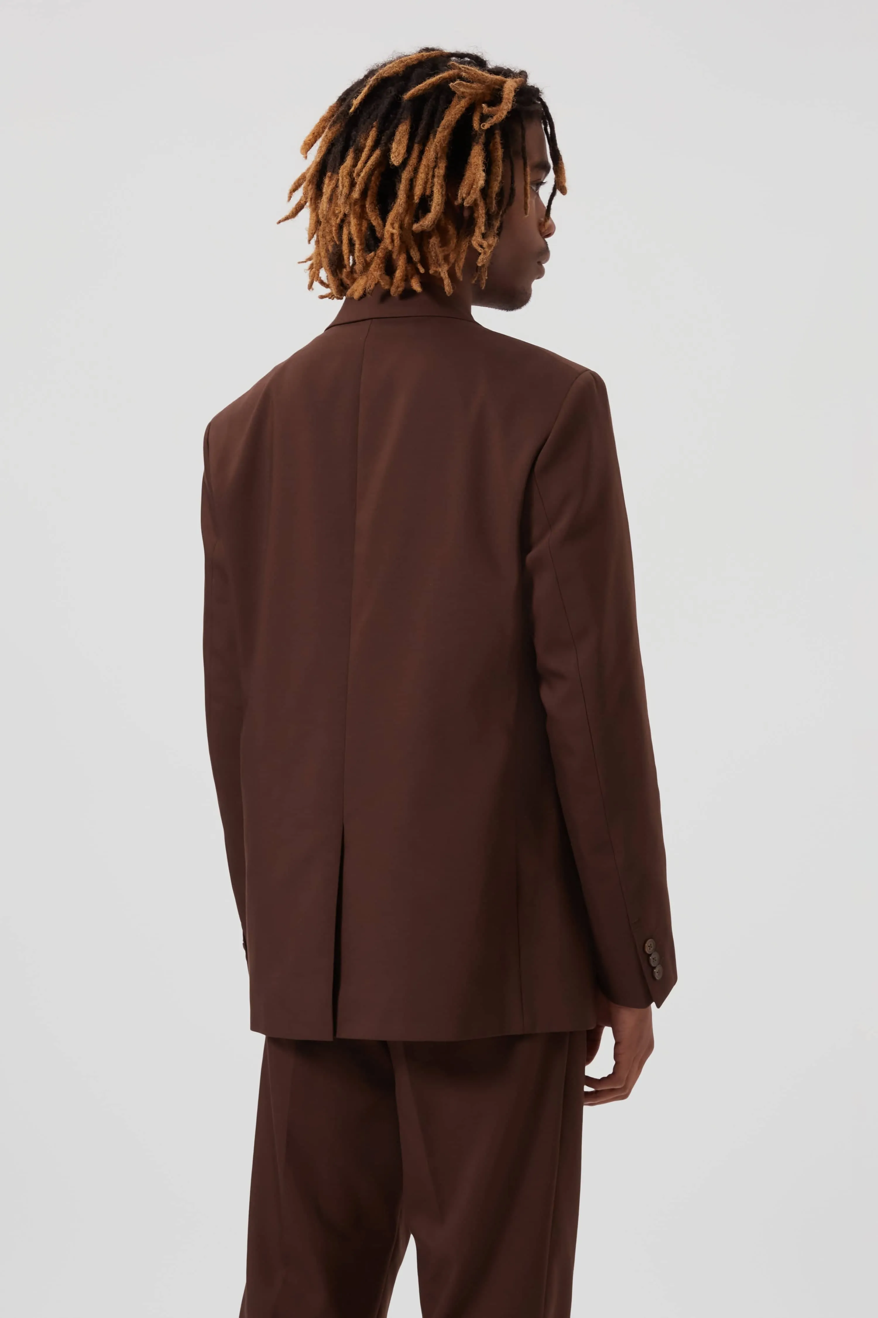 Pierre Oversized Brown Cotton Jacket - ARCHIVE