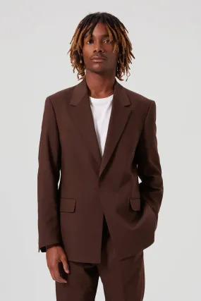 Pierre Oversized Brown Cotton Jacket - ARCHIVE