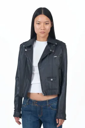 Piper Burnished Leather Jacket