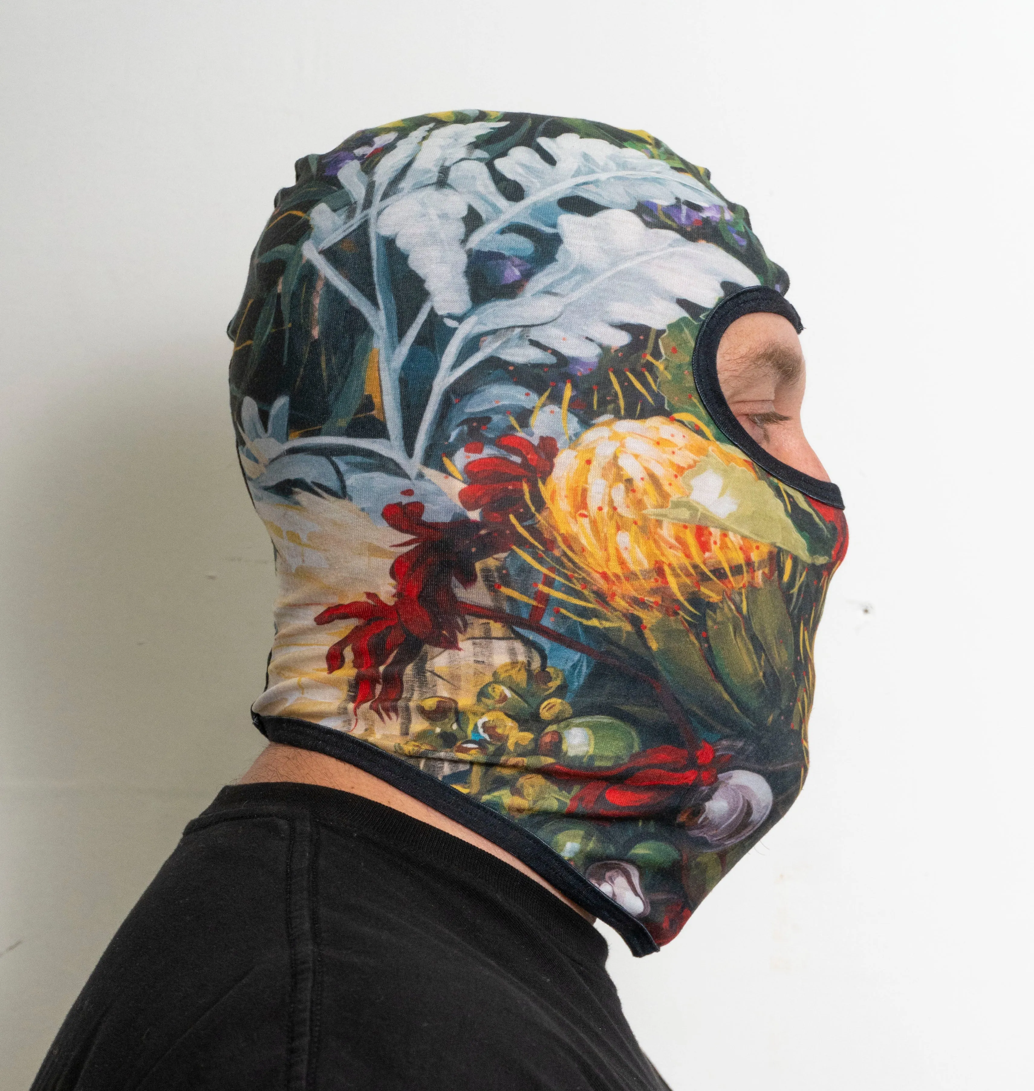 Poco Negro Floral Balaclava