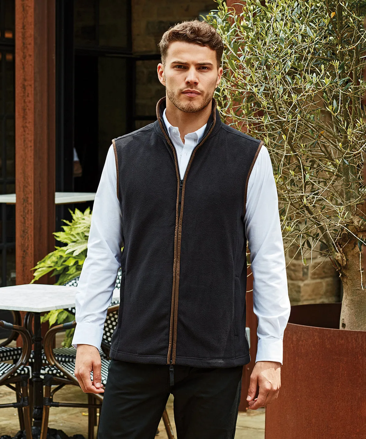 PR803 Artisan Fleece Gilet With Left Chest Logo