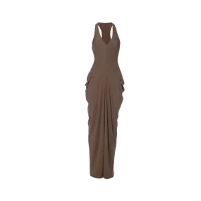 Pre Order:  Solid V-Neck Sleeveless Maxi Dress