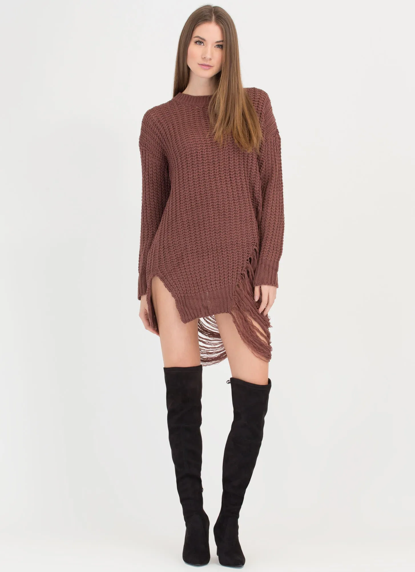 Pull Some Strings Knit Sweater Dress