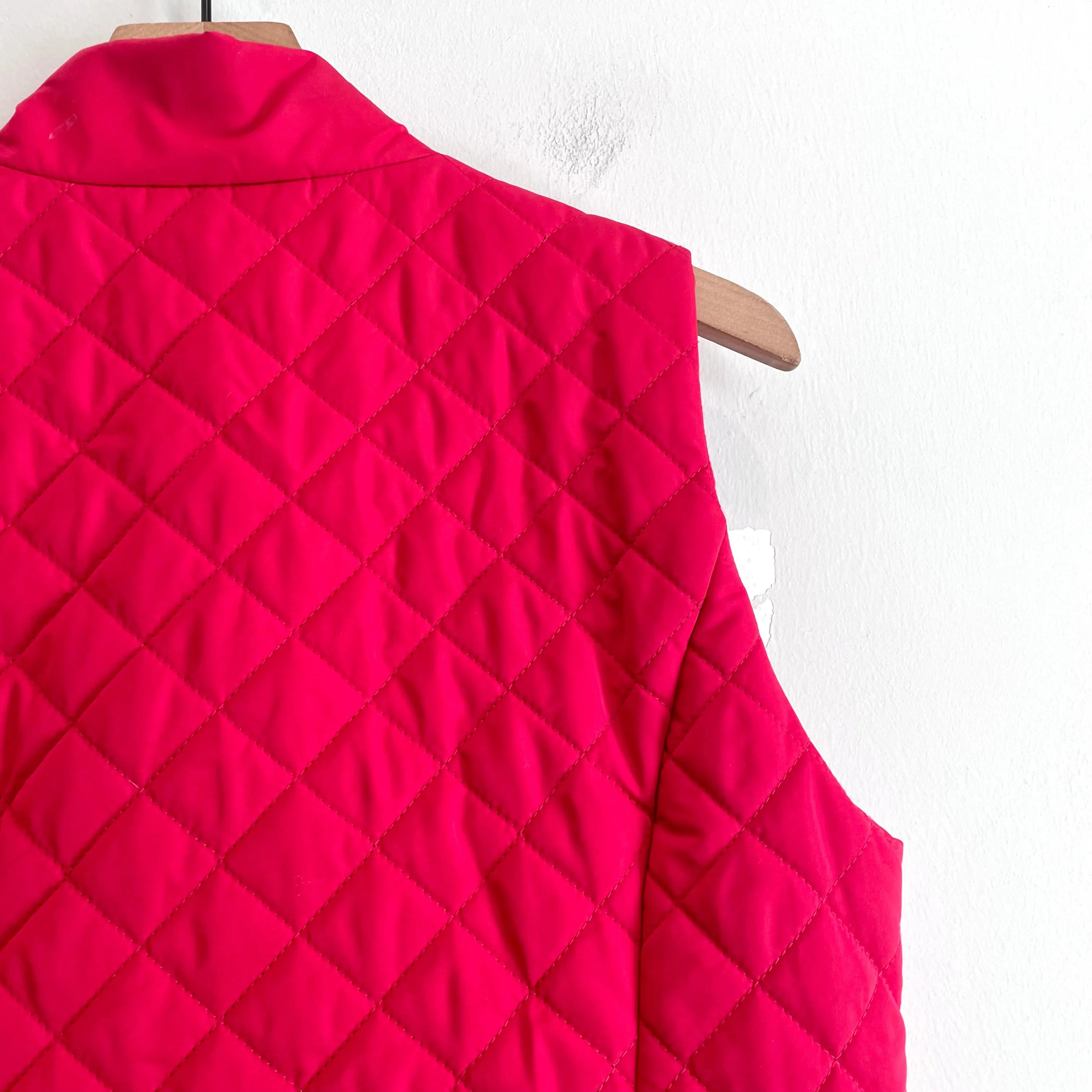 Quilted Ruffle Puff Vest Jacket