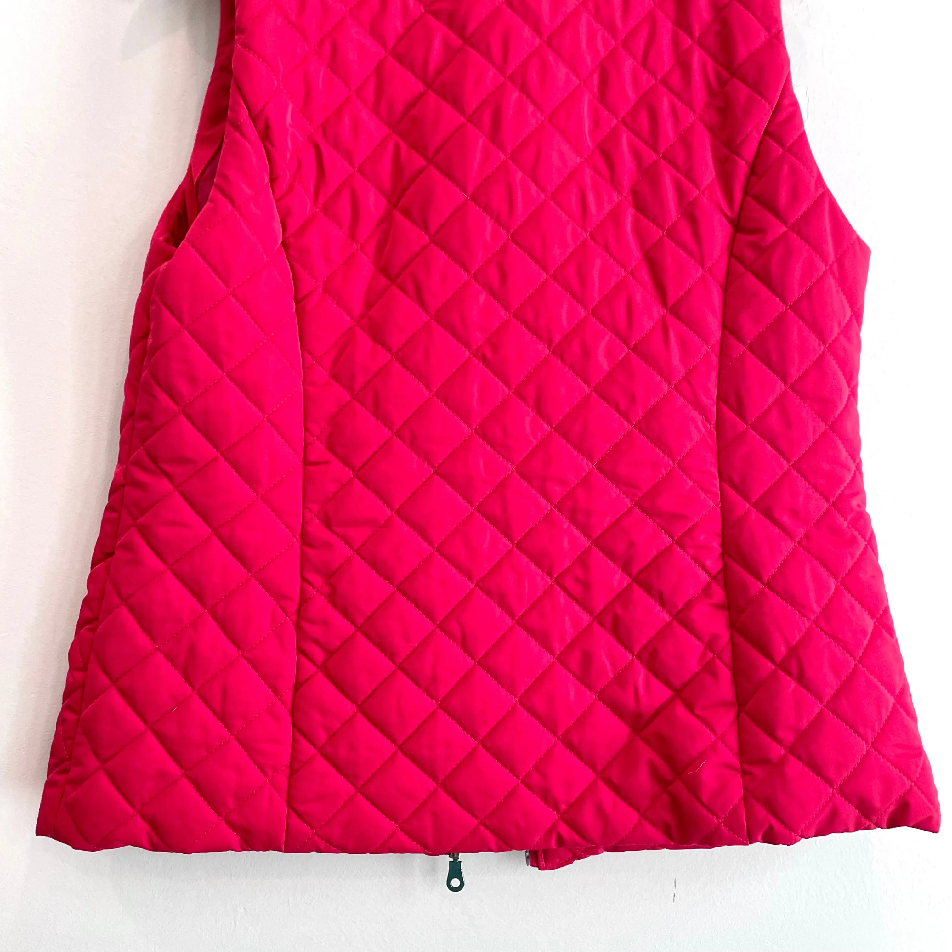 Quilted Ruffle Puff Vest Jacket