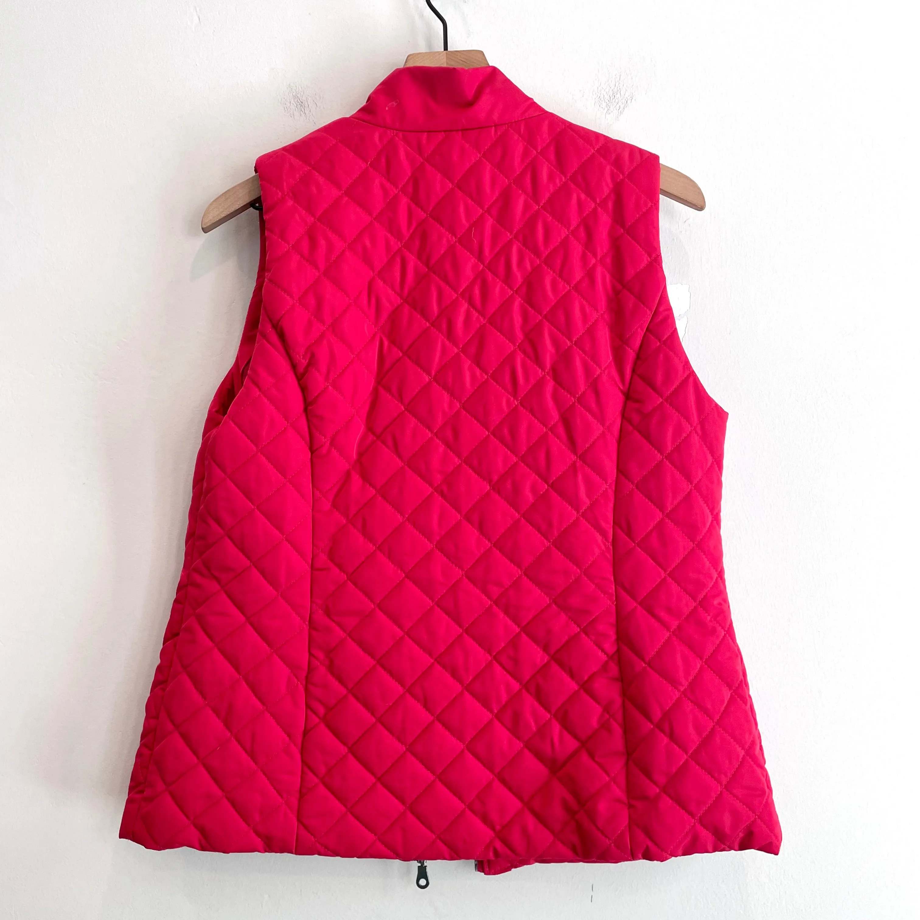 Quilted Ruffle Puff Vest Jacket