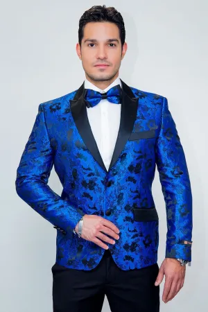 "Amsterdam" Royal Blue Tuxedo Jacket