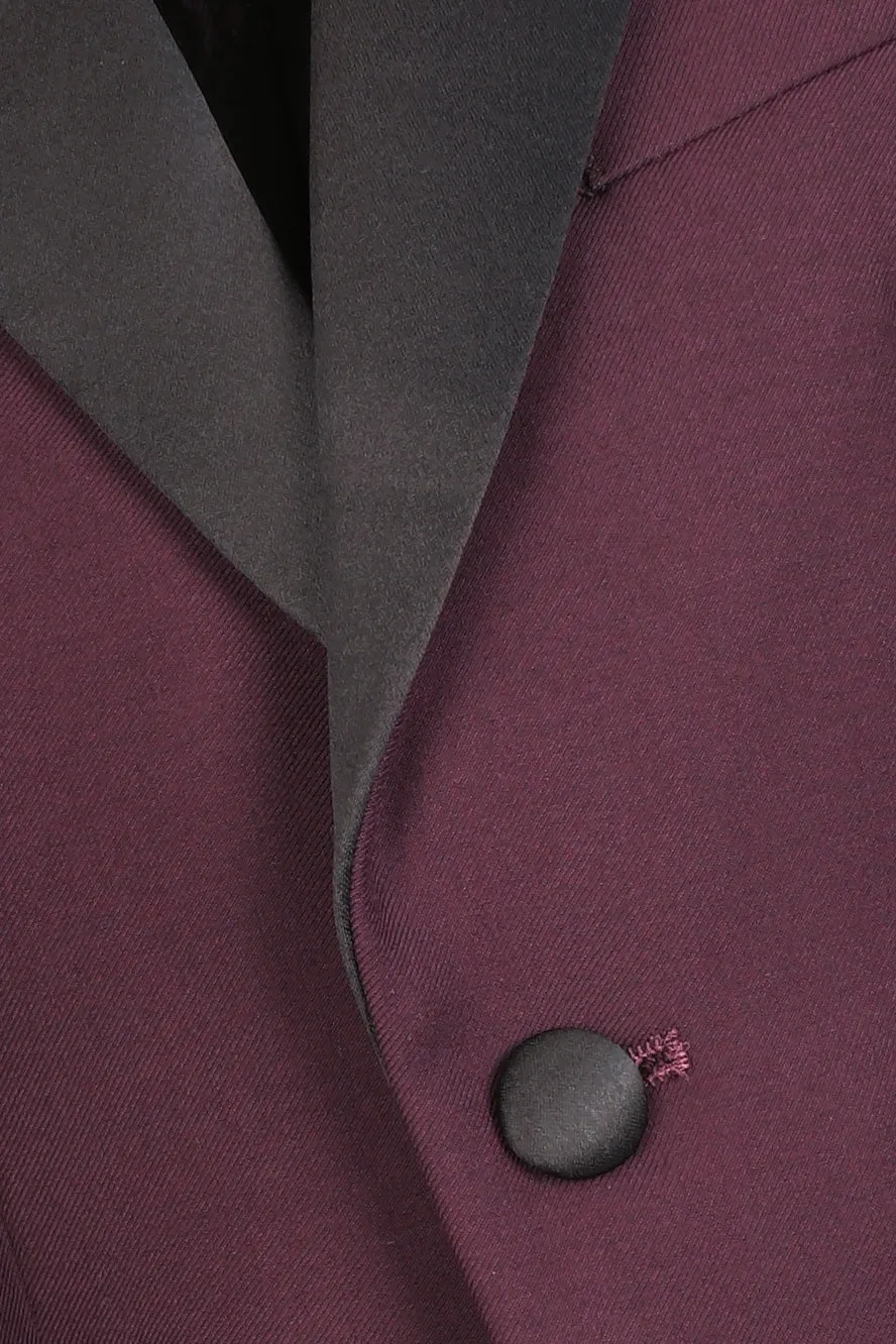 "Fitzgerald" Kids Plum Tuxedo Jacket (Separates)