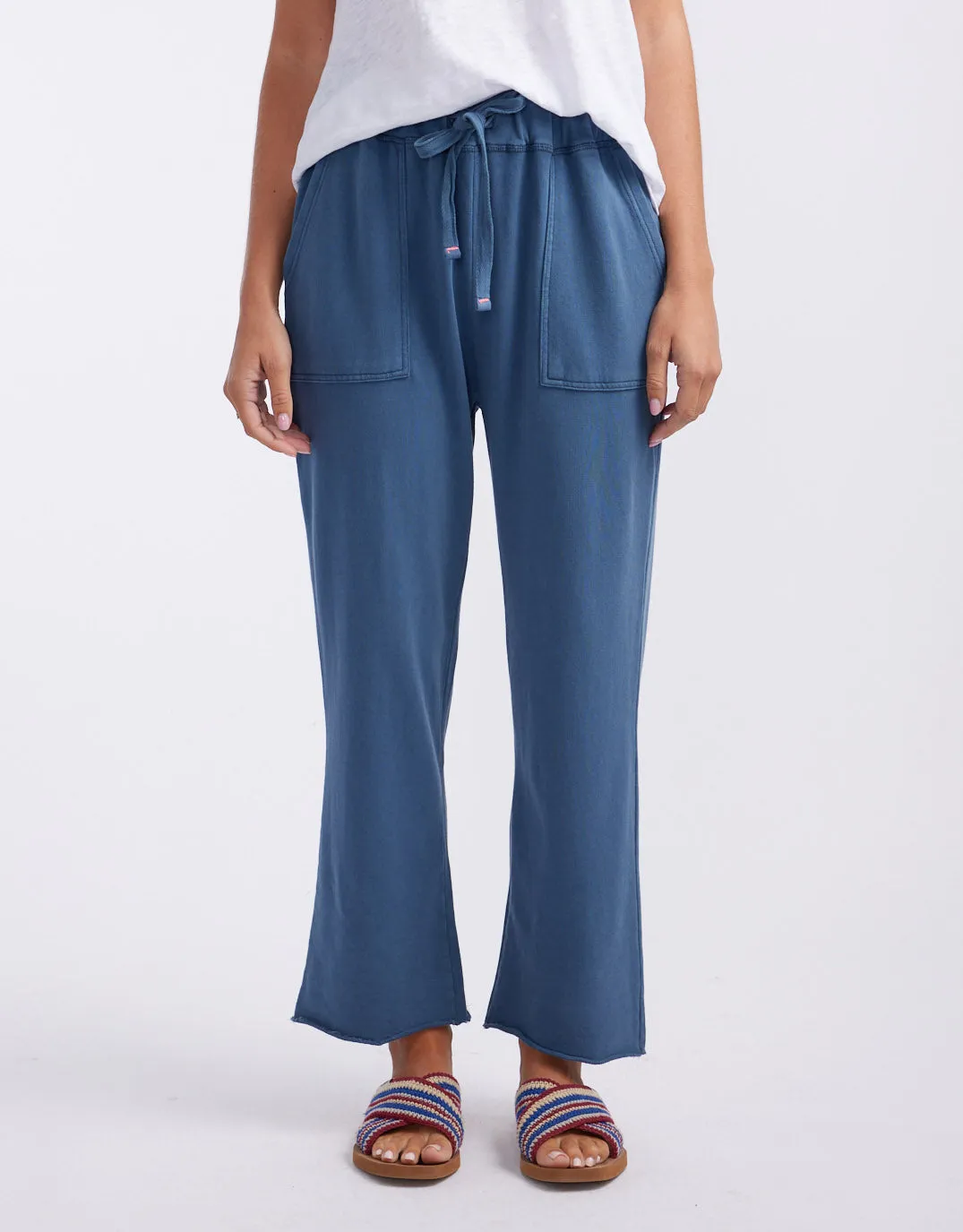 Raw Edge Lounge Pant - Denim