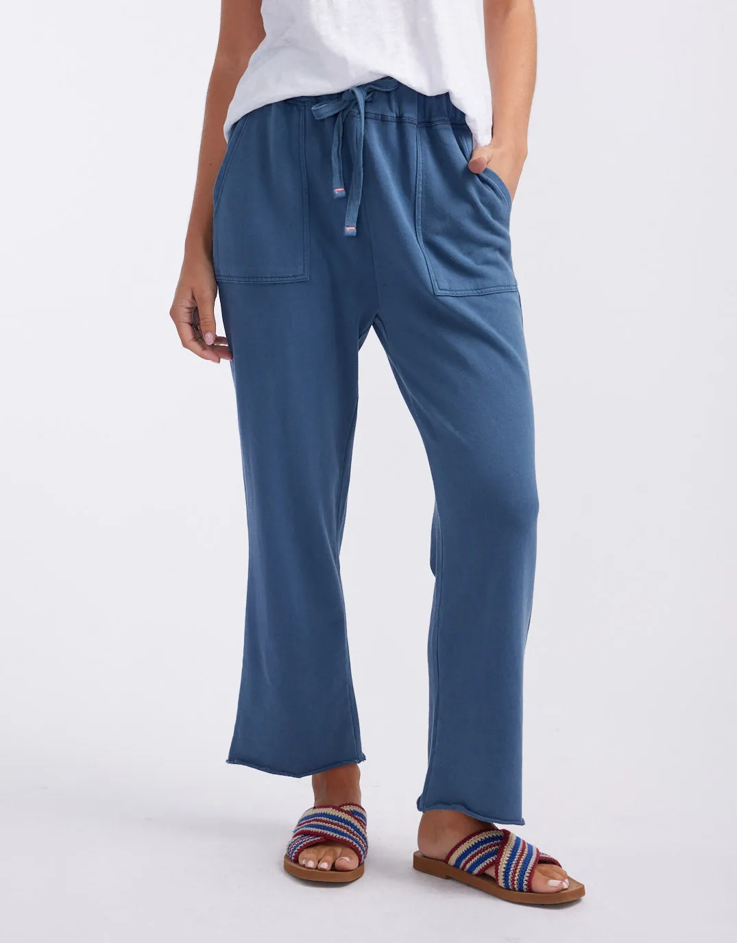 Raw Edge Lounge Pant - Denim