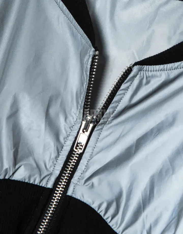 Reflective Crop Top Jacket