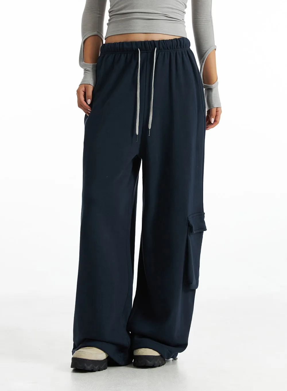 Relaxed Drawstring Cargo Pants CO318