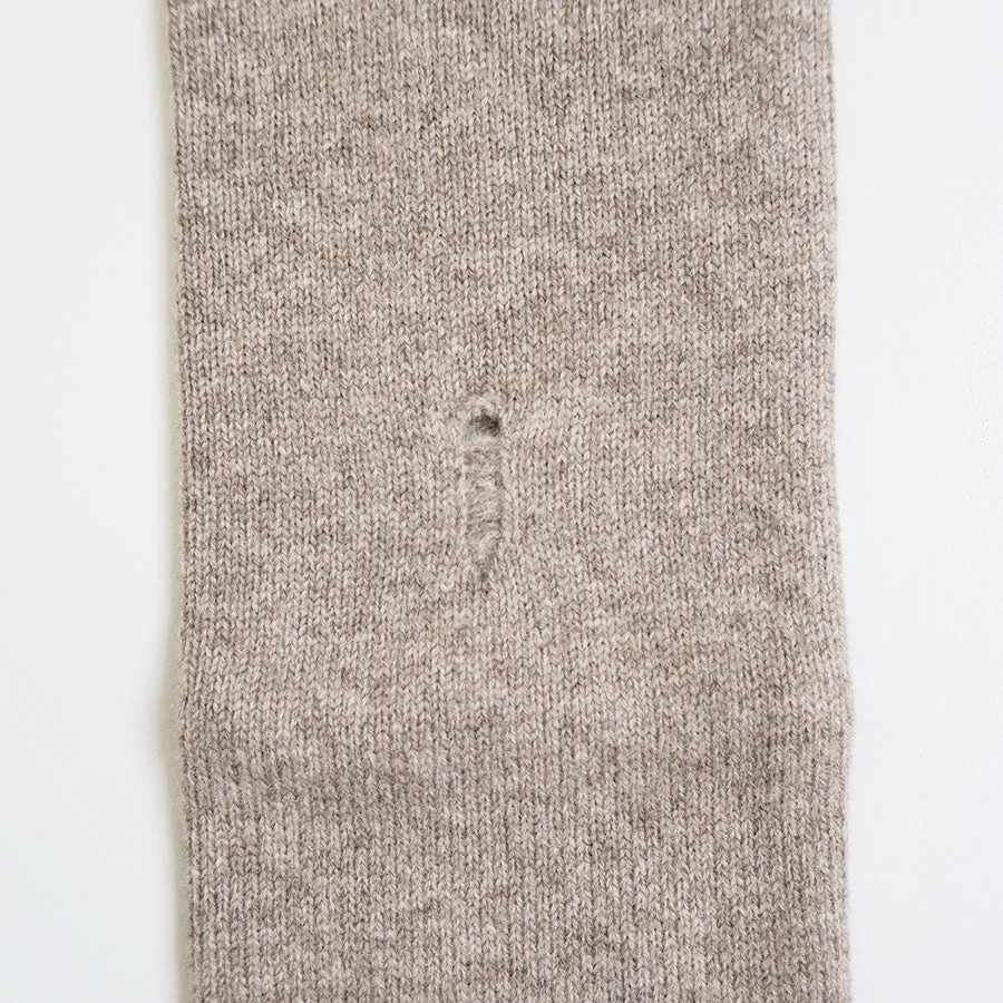 【RYU KAGA/リュウ カガ】<br>Damaged knit arm warmers <br>84RN03D