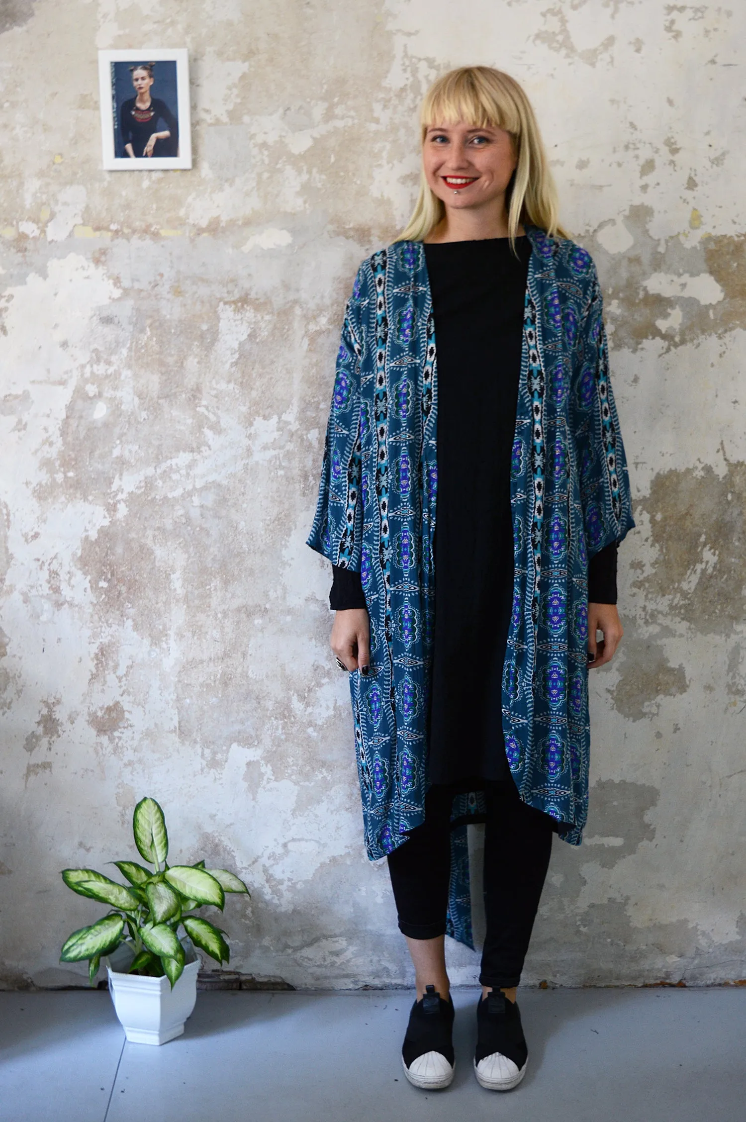 Sea Green Transformer Kimono - from dress to a kimono jacket