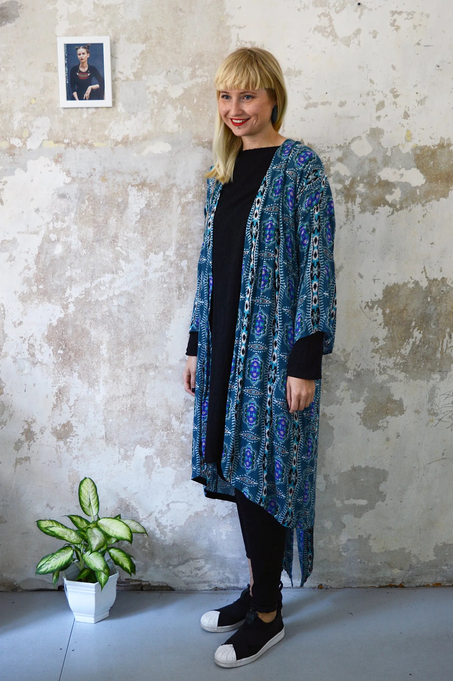 Sea Green Transformer Kimono - from dress to a kimono jacket