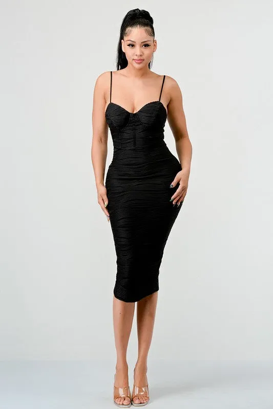 Selena Jaguard Dress (Black)