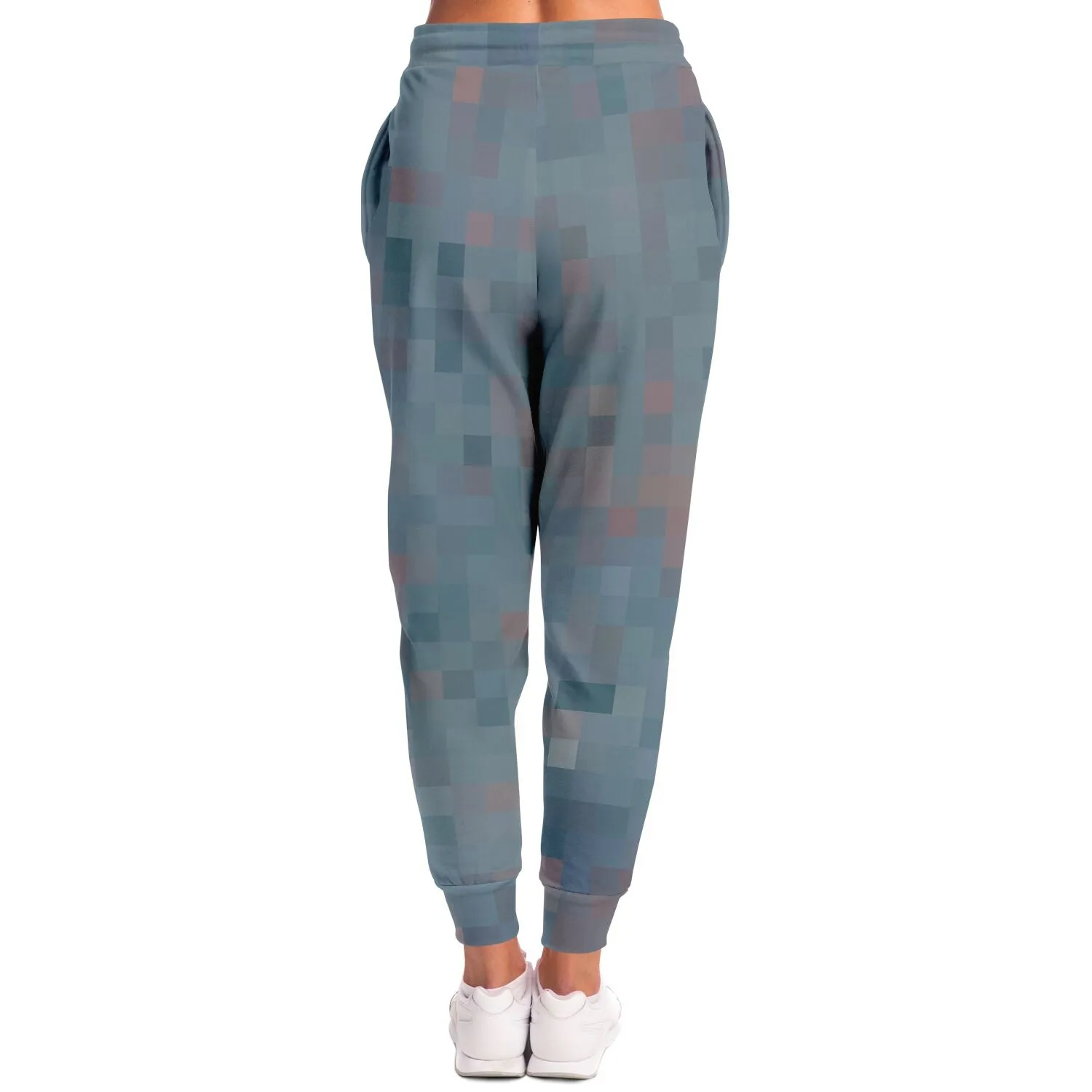 Slate Pixelated Unisex Fleece Joggers