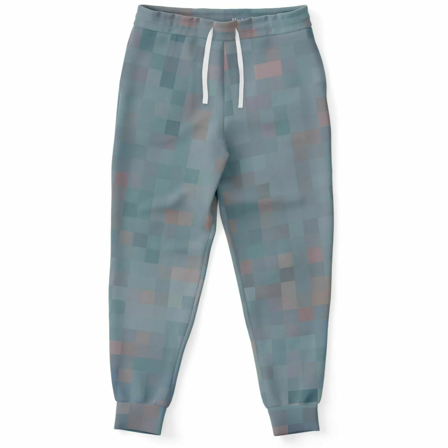 Slate Pixelated Unisex Fleece Joggers