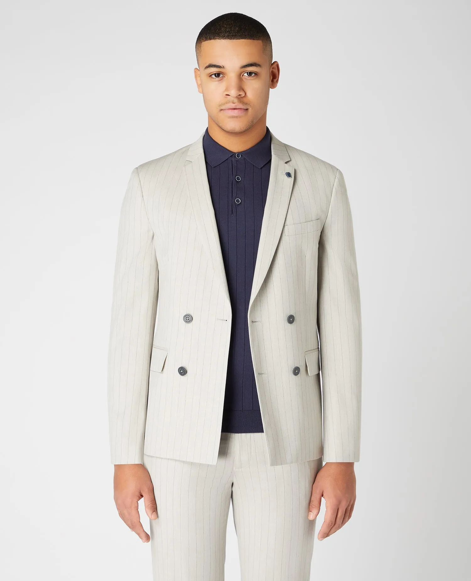 Slim Fit Double Breasted Jacket