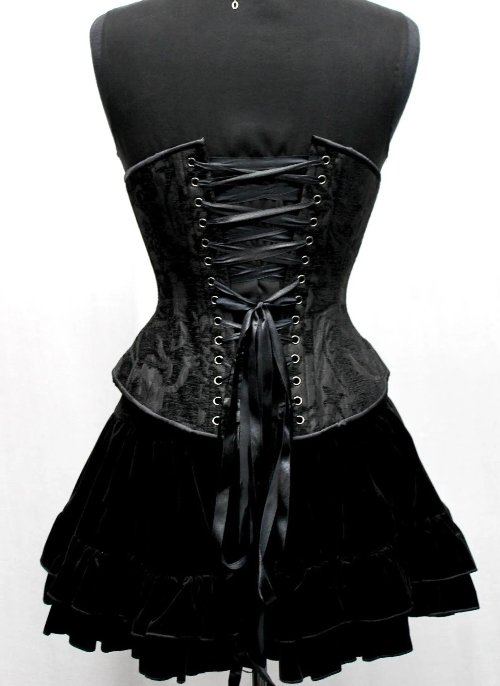 TAPESTRY CORSET - BLACK TAPESTRY