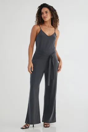 The Airy Jumpsuit: Tank - Flow Cupro - Ink