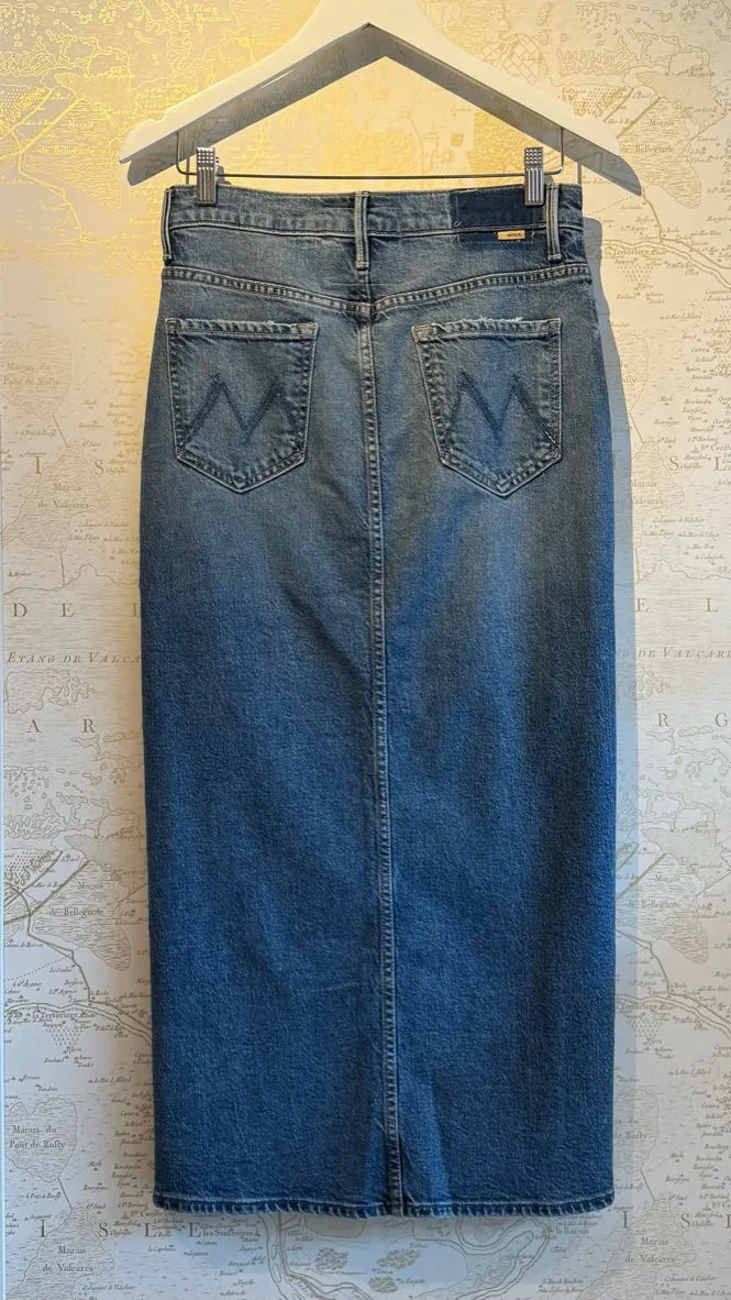 'The Split Second' Denim Skirt