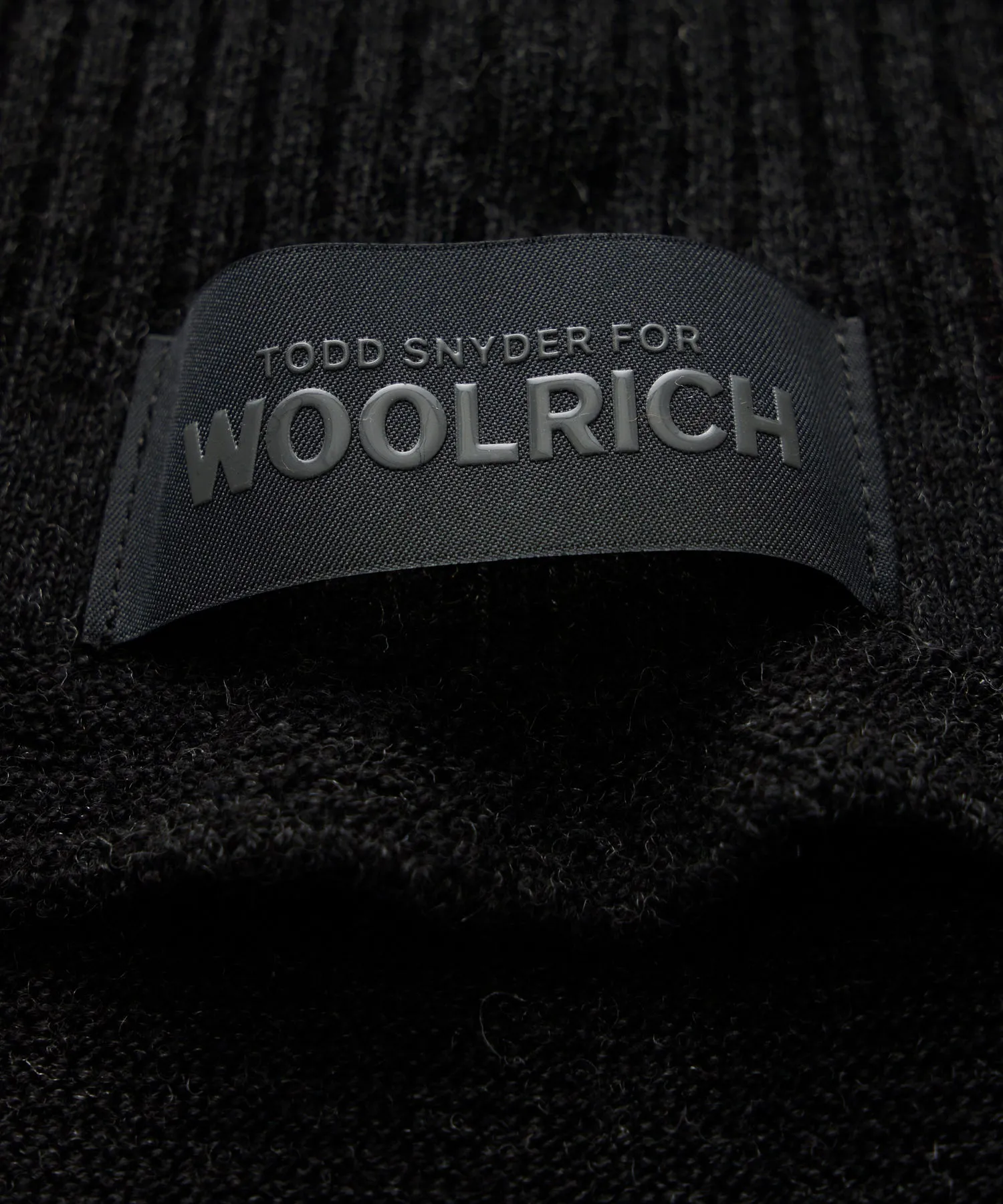 Todd Snyder X Woolrich Balaclava in Black