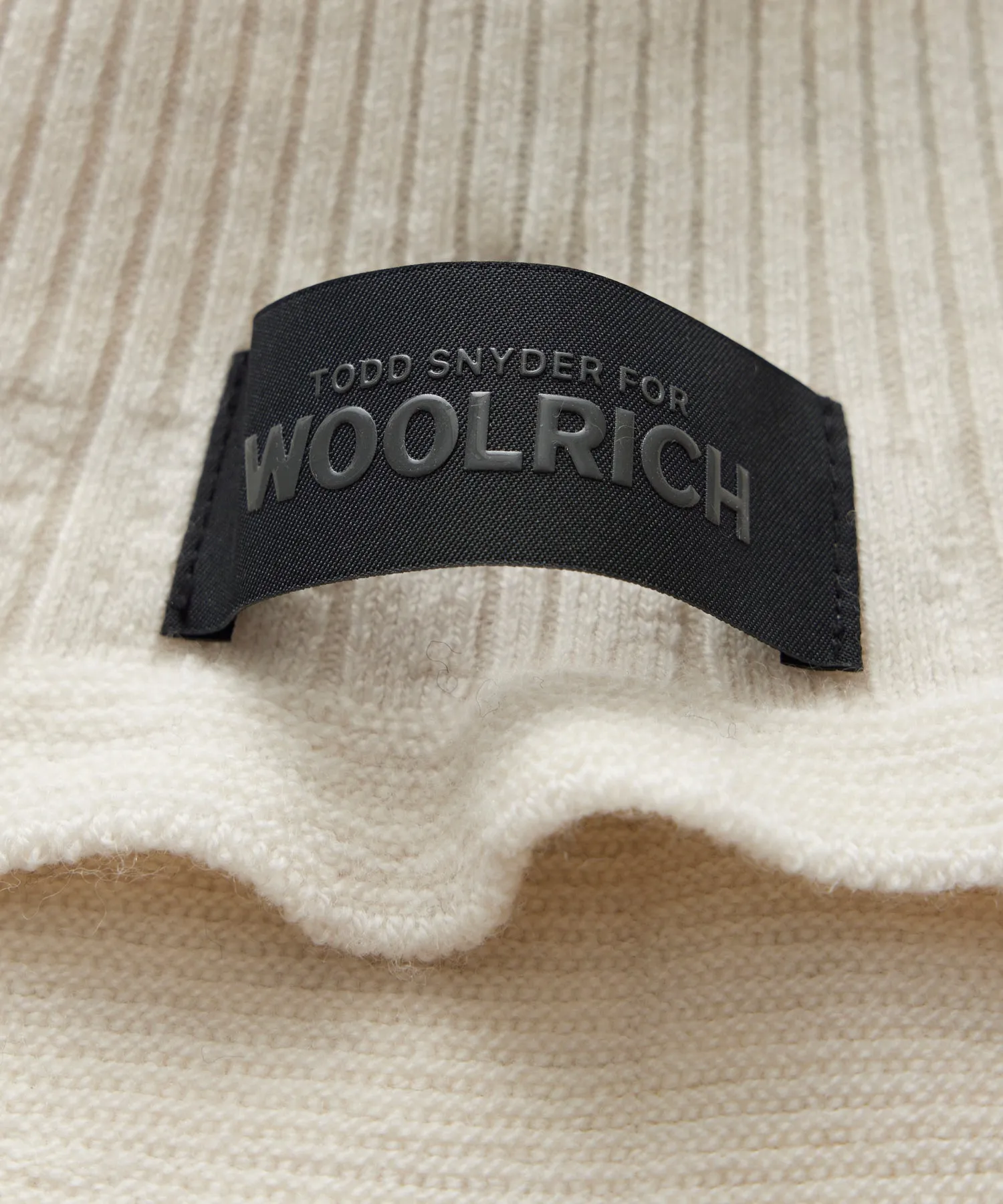 Todd Snyder X Woolrich Balaclava in Cream