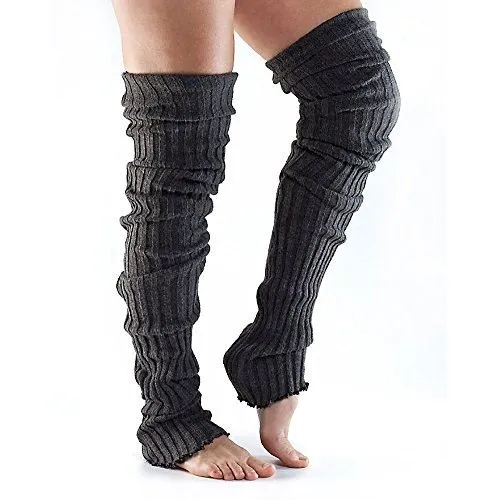 Toesox Leg Warmers Thigh High Athletic Studio Yoga Muscle Warmer