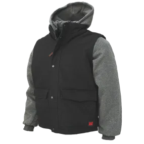 Tough Duck Zip-Off Sleeve Jacket with Detachable Hoodie - I8A2