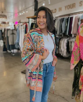 Vacay Tie Bright Kimono