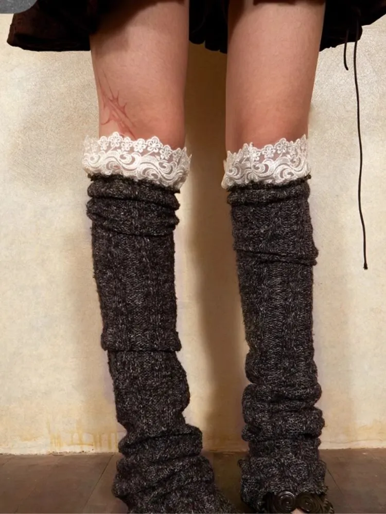 Warm wool leg warmers and arm covers【s0000004570】