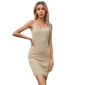 WOMAN SUMMER BODYCON SLEEVELESS MINI PENCIL DRESS