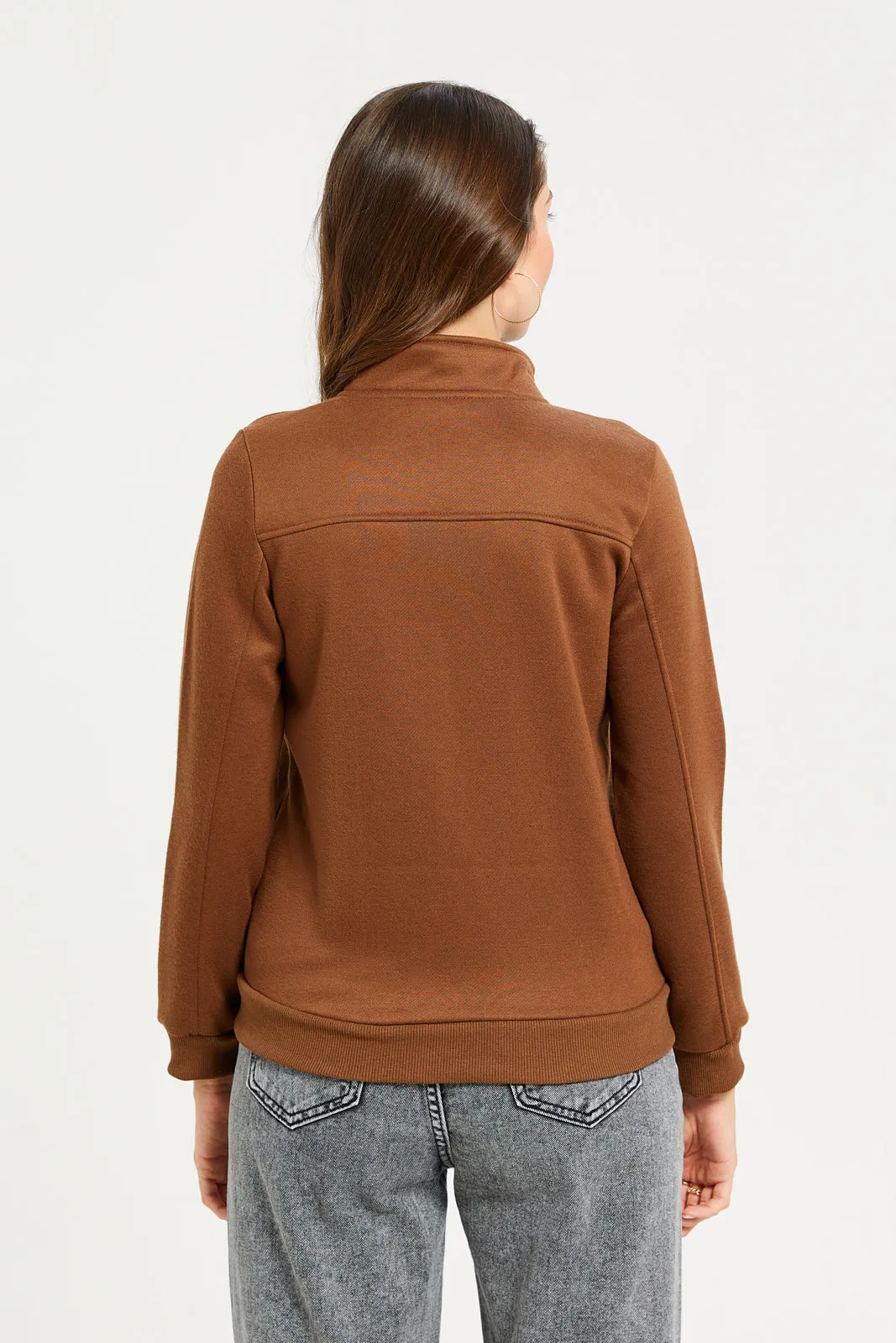 Women Brown Short Jacket